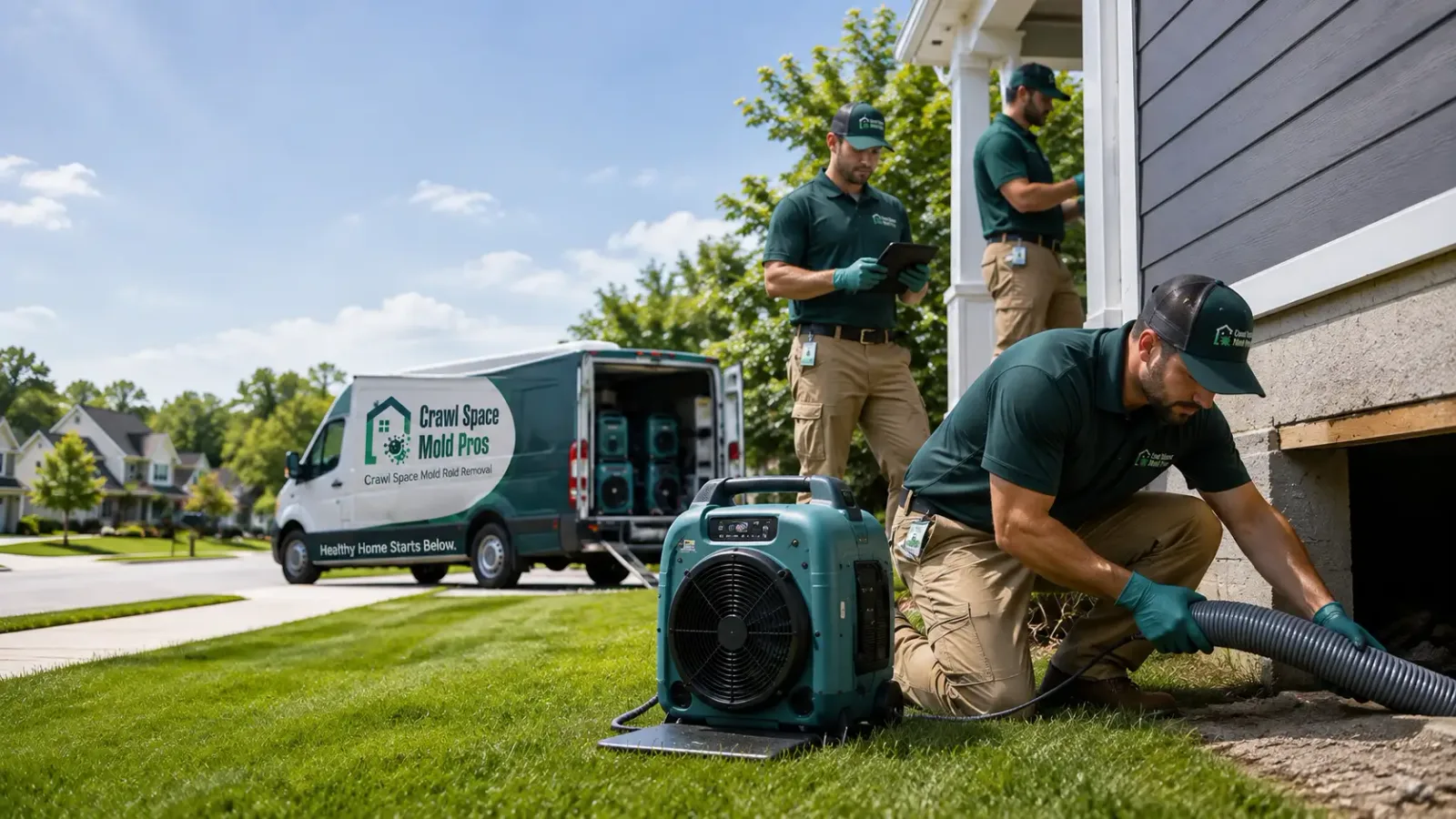 Crawl Space Mold Removal in Center Junction, IA